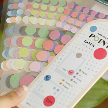 Planche de Stickers pastilles index & repères — BenStore