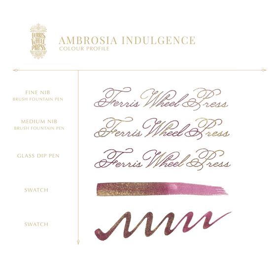 Ferris Wheel Press – Encre “Ambrosia Indulgence” – 10 ml swatch