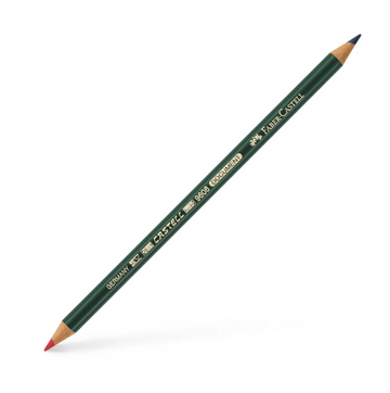 Crayon bicolore indélébile Castell Document – Rouge / Bleu – Faber-Castell