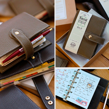 Carnet organiseur à anneaux en cuir véritable – A6 & A7 - BenStore - Format et Coloris au choix