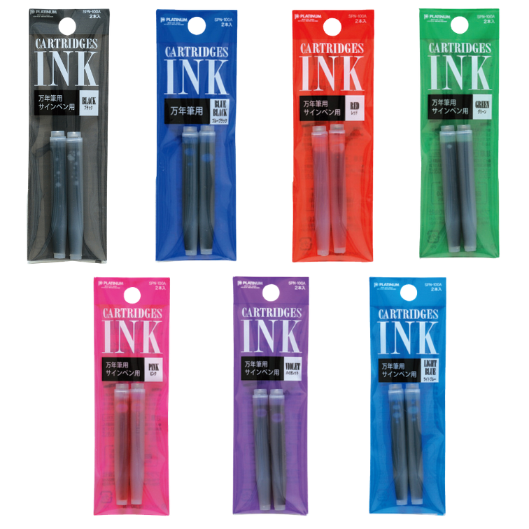 Pack cartouches Encre Stylo plume platinum