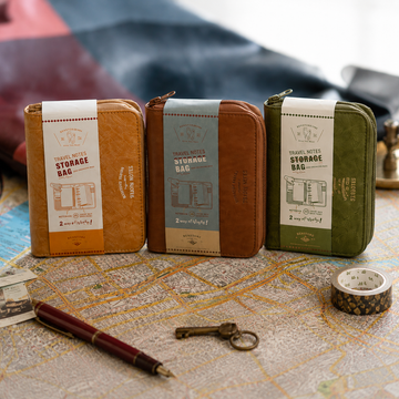 Carnet de voyage zippé avec rangement – BenStore – Coloris au choix