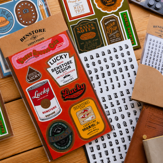 Set de stickers vintage à dorure – BenStore - Modèle au choix