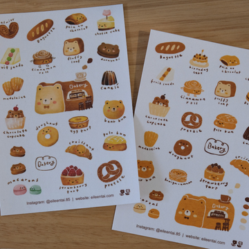 Planche de stickers – Bearkery | Eileen Tai