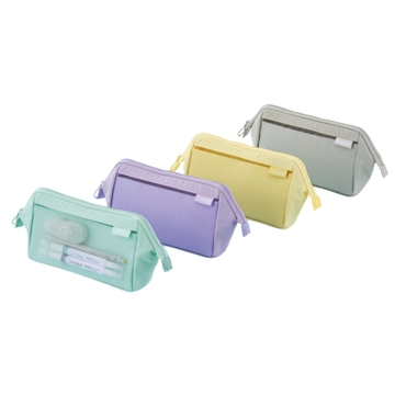 Trousse Campus Clear-view – Grande capacité – Coloris au choix