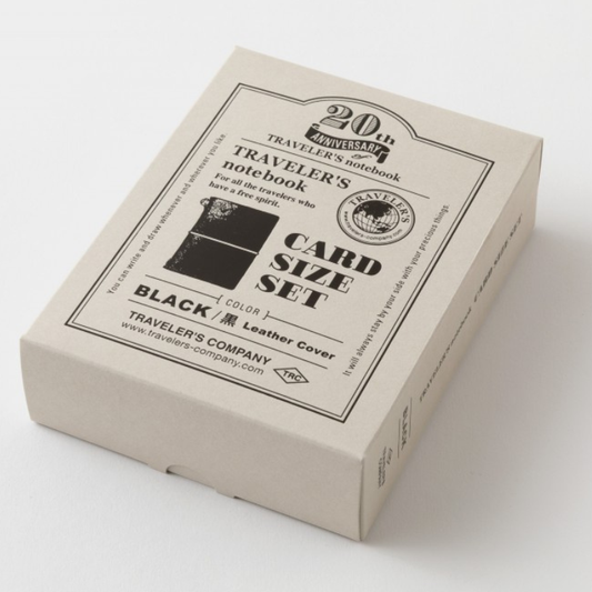 TRAVELER’S notebook – 20ème anniversaire - Format Carte - Noir
