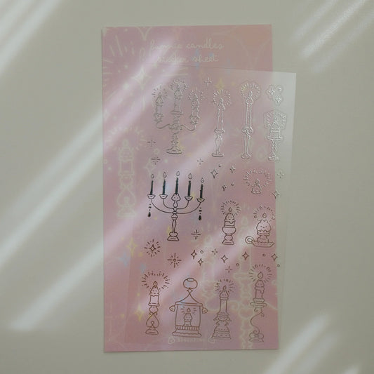 Planche de stickers – Bunnie Candle – 2jingis2jing
