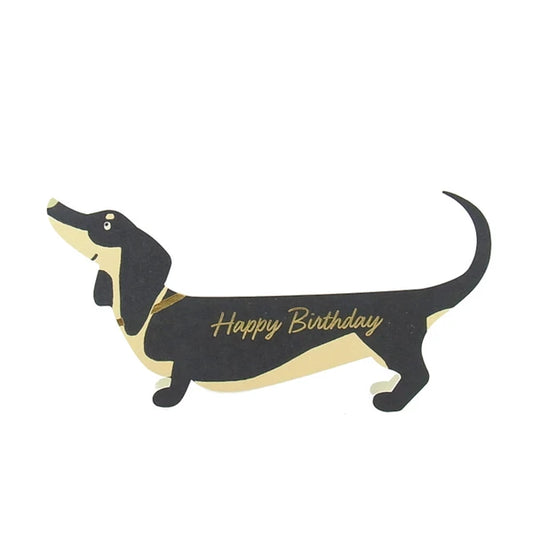 Carte anniversaire pop up chien saucisse Greeting Life
