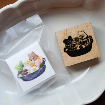 Tampon en bois – Hotpot Bear | Eileen Tai