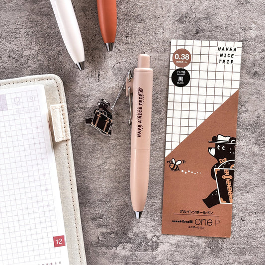 Stylo gel 0,38 mm – Uni-ball One P (Pocket) × Obi1 - Modèle au choix