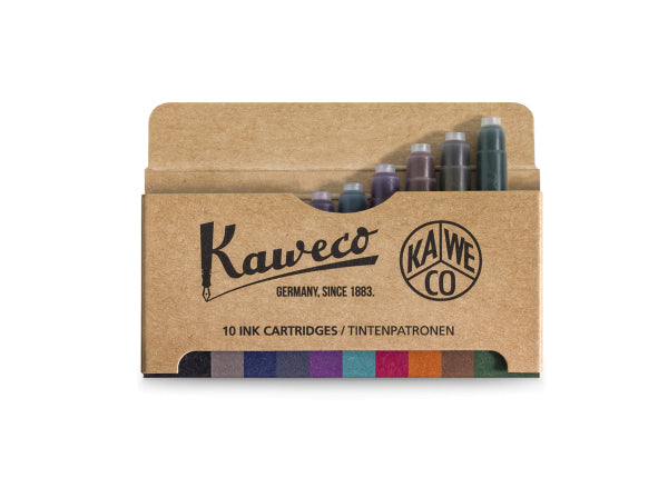 pack-de-10-cartouches-d-encre-kaweco-multicolore vue 3