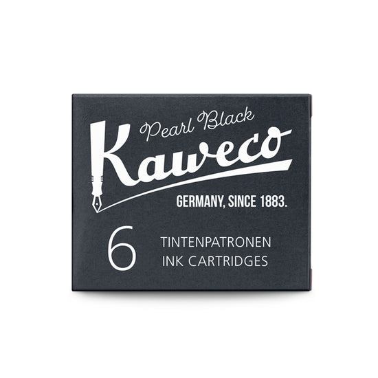 pack-de-6-cartouches-d-encre-kaweco-pearl-black vue 2