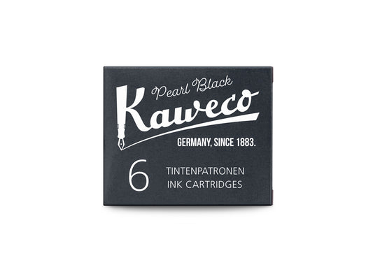 pack-de-6-cartouches-d-encre-kaweco-pearl-black vue 2