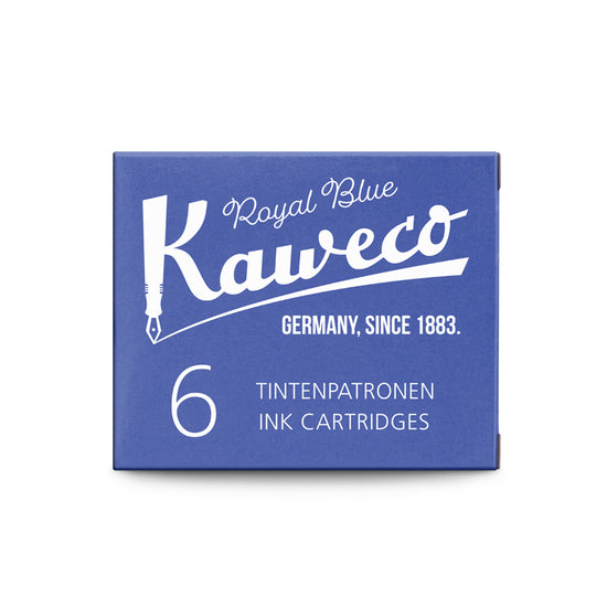 pack-de-6-cartouches-d-encre-kaweco-bleu-roi vue 2