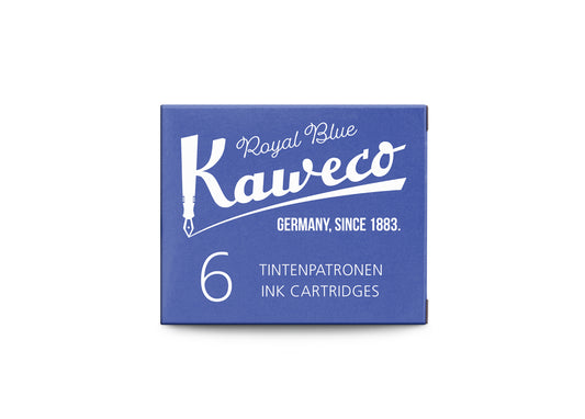 pack-de-6-cartouches-d-encre-kaweco-bleu-roi vue 2