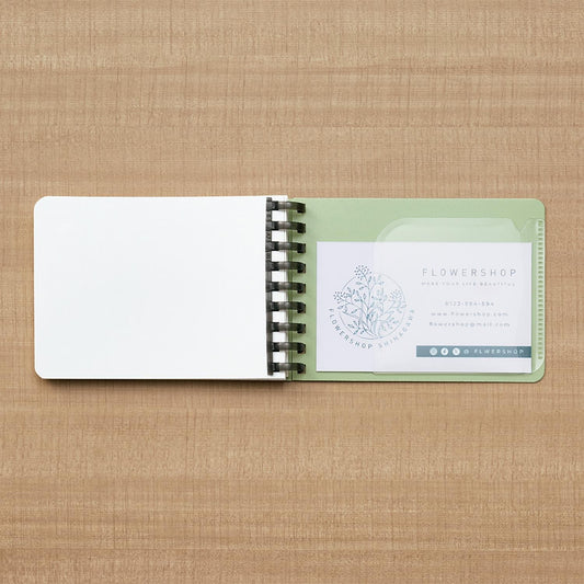 Carnet à anneaux souples - Format A7 - Vert