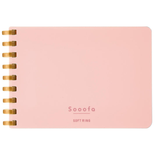 Carnet à anneaux souples - Format A7 - Rose