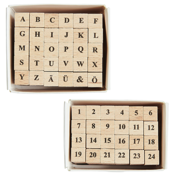 Mini set de tampons « Bonanza Bar » – Alphabet ou Chiffres | Paper Poetry – Rico Design