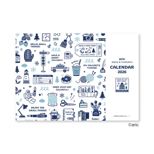 Calendrier mural 2026 – Shinnippon x Eric Small Things