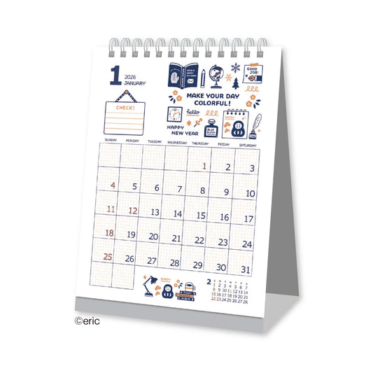 Calendrier de bureau 2026 – Shinnippon x Eric Small Things