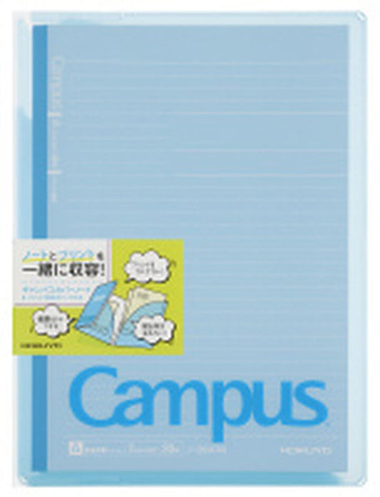 Cahier Kokuyo Campus avec pochette de rangement – B5 bleu