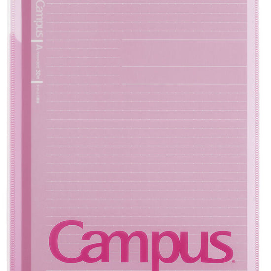 Cahier Kokuyo Campus avec pochette de rangement – B5 rose