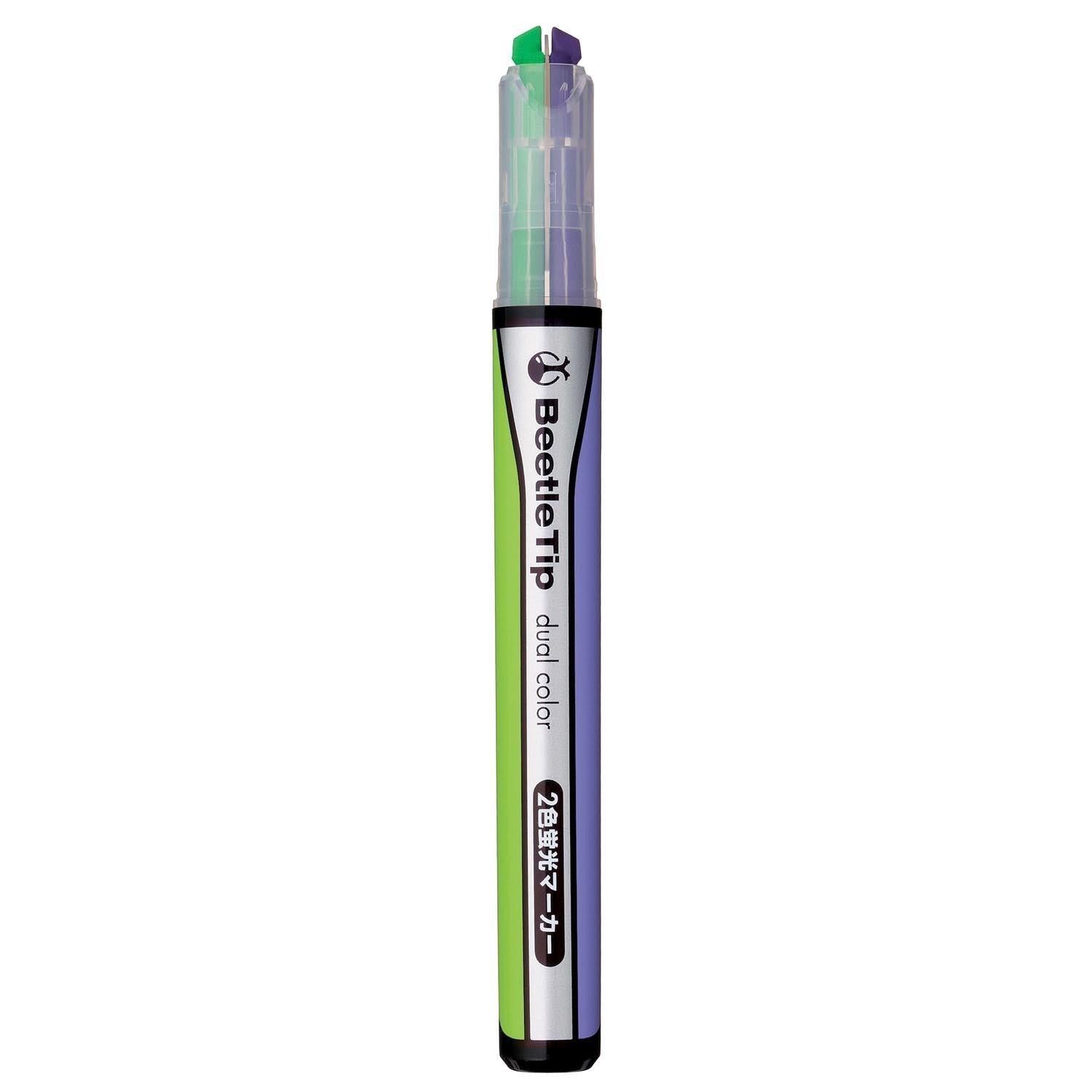 surligneur-double-couleur-rotatif-violet-vert vue 4