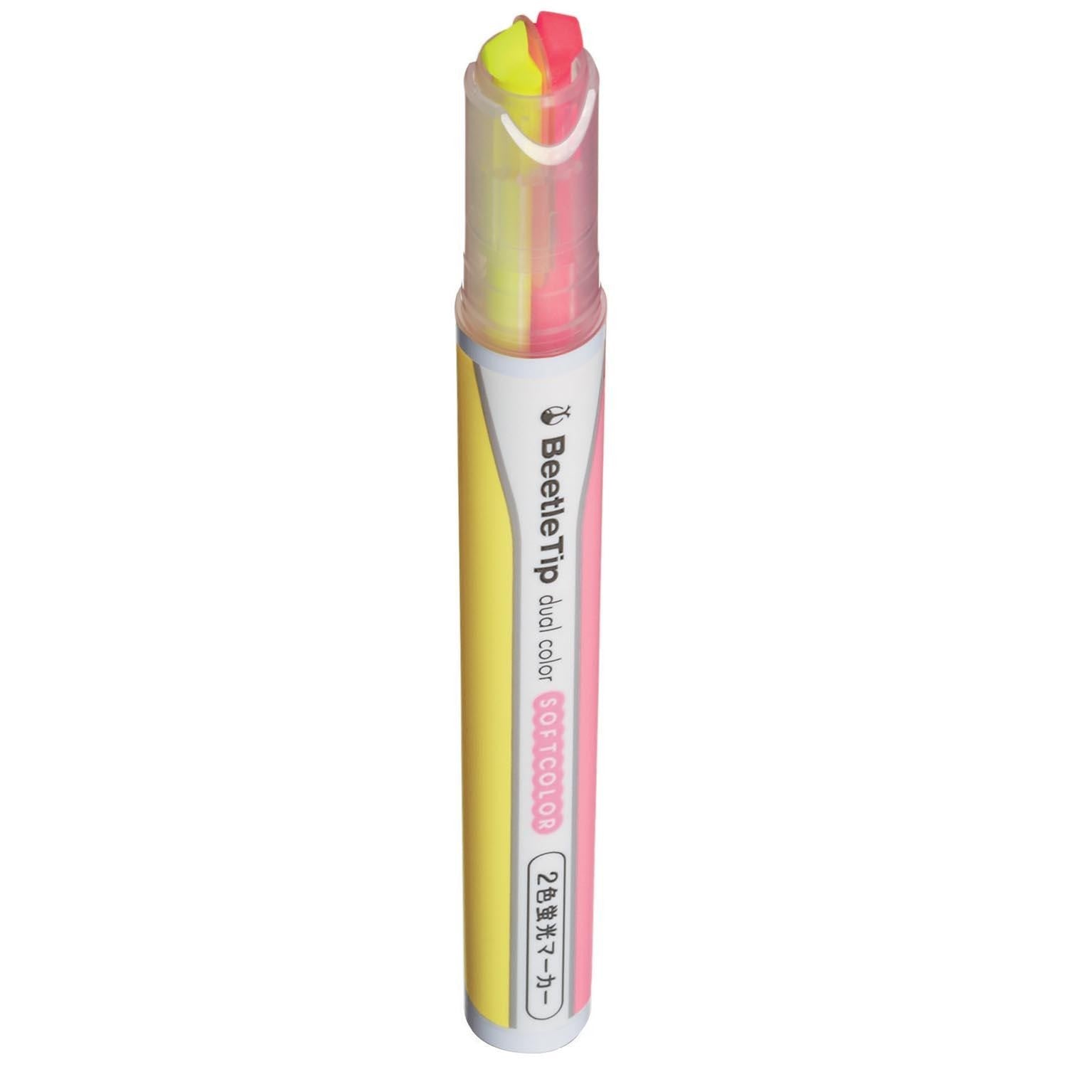 surligneur-double-couleur-rotatif-rose-jaune-soft vue 4