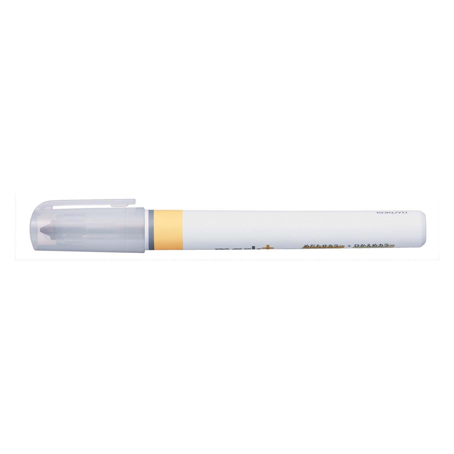 surligneur-double-couleur-encre-douce-et-lisible-jaune-or vue 2