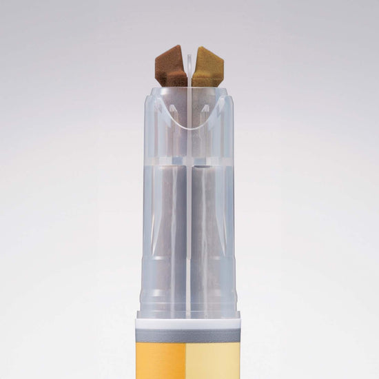 surligneur-double-couleur-encre-douce-et-lisible-jaune-or vue 4