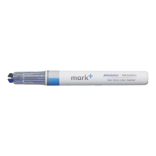 surligneur-double-pointe-bleu-gris vue 1