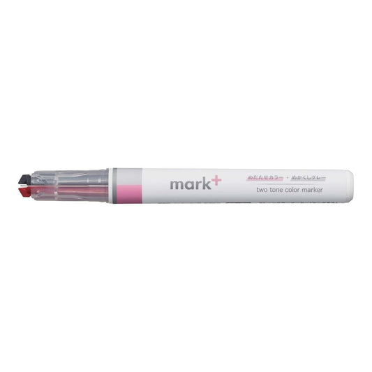 surligneur-double-pointe-rose-gris vue 1