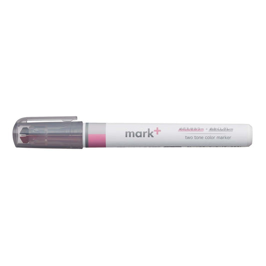 surligneur-double-pointe-rose-gris vue 2