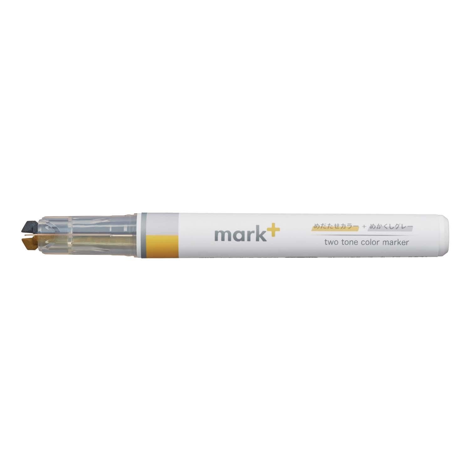surligneur-double-pointe-jaune-gris vue 1