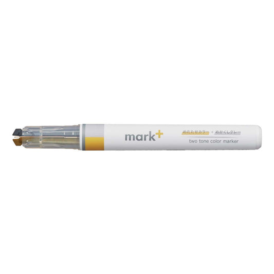 surligneur-double-pointe-jaune-gris vue 1