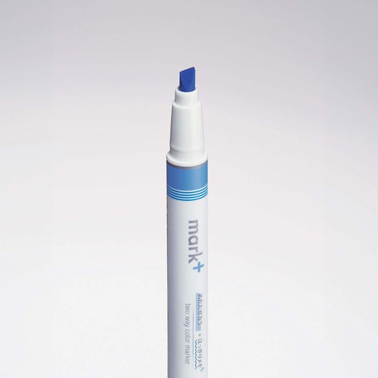 marqueur-double-usage-surlignage-et-prise-de-notes-bleu vue 3