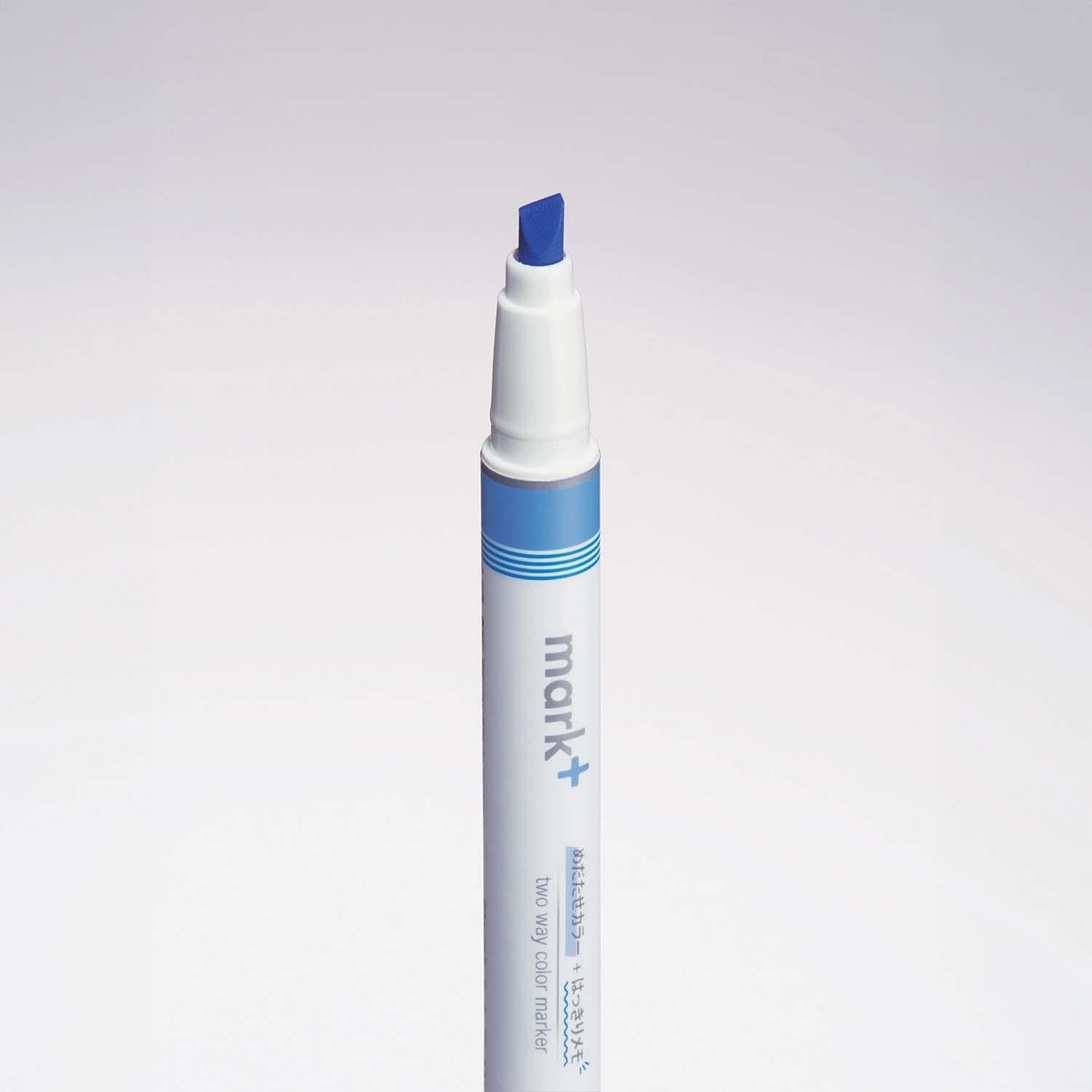 marqueur-double-usage-surlignage-et-prise-de-notes-bleu vue 3