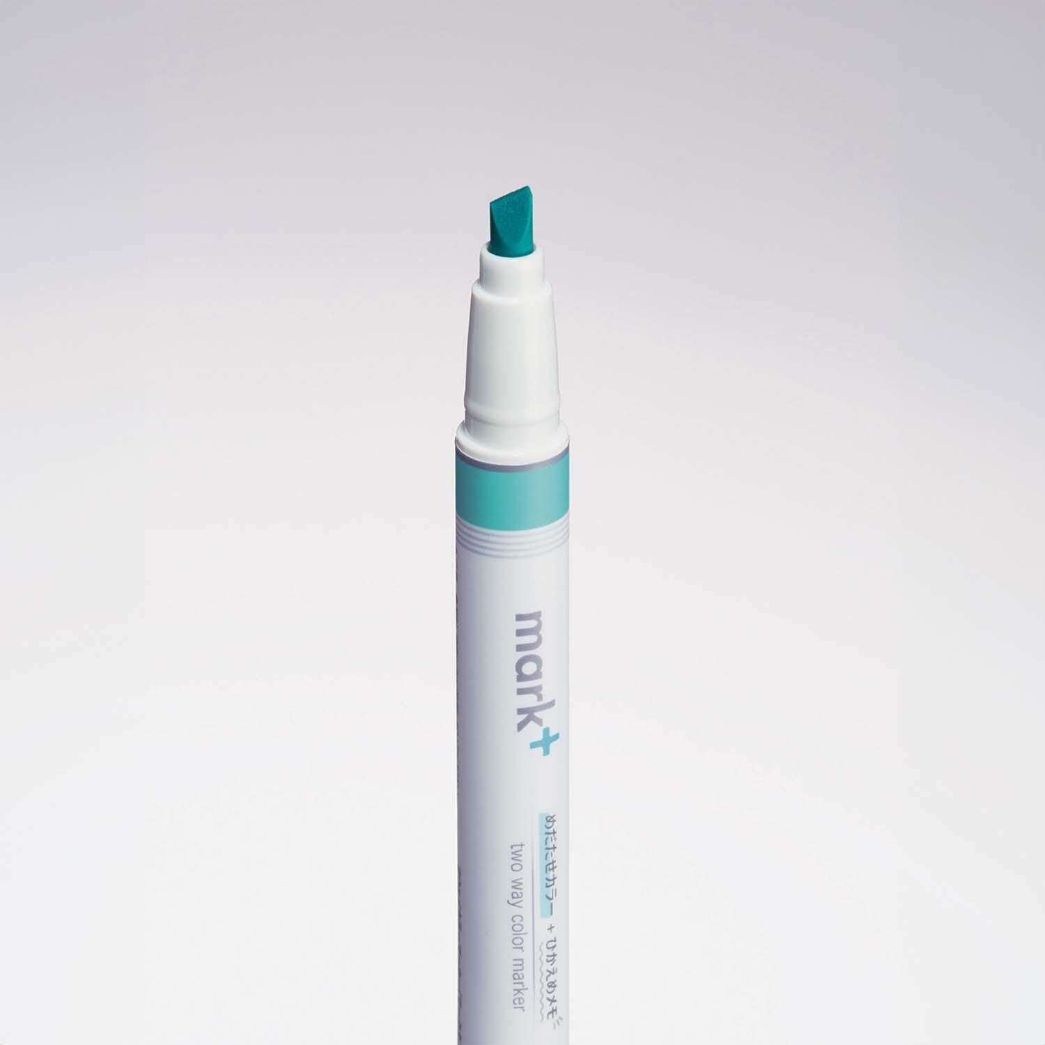 marqueur-double-usage-surlignage-et-prise-de-notes-vert-et-gris vue 3