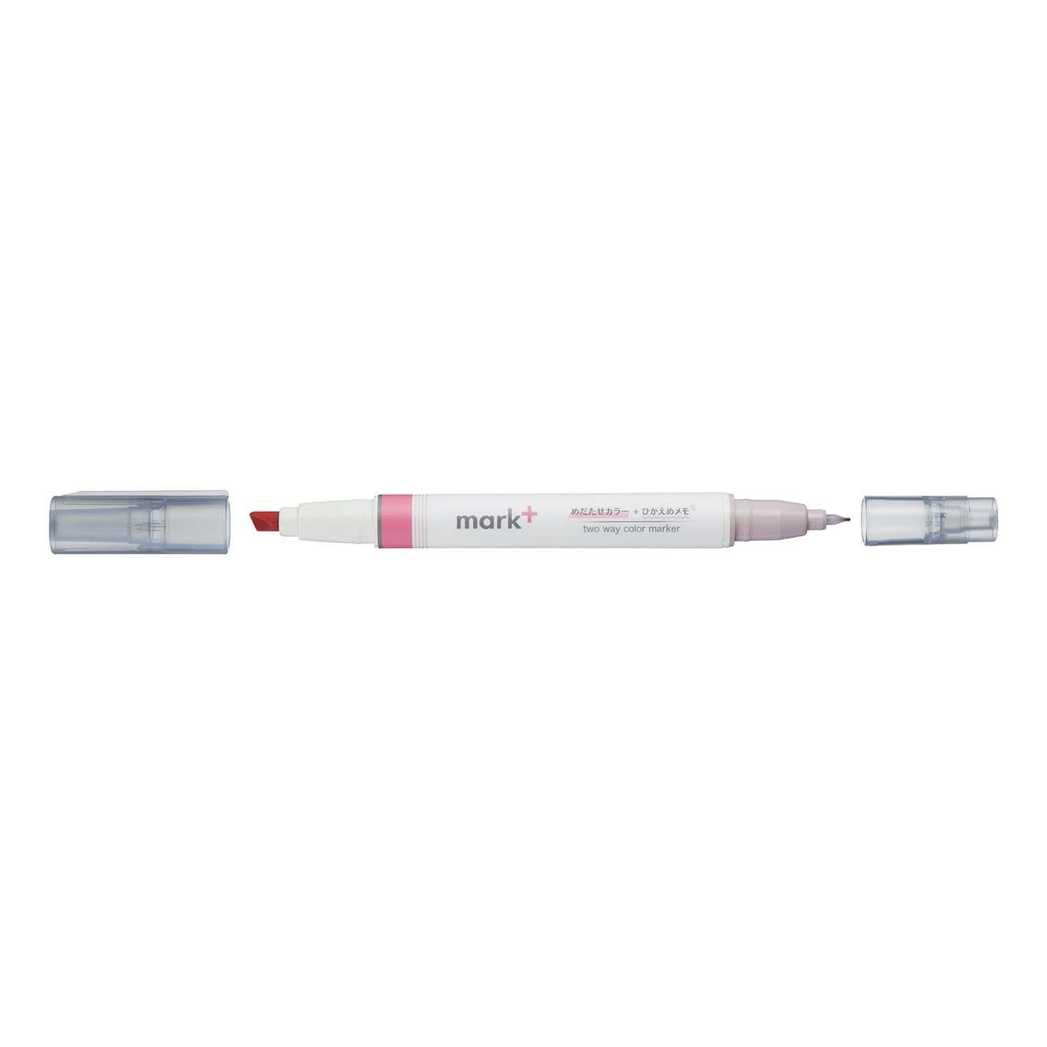 marqueur-double-usage-surlignage-et-prise-de-notes-rose-et-gris-copie vue 2