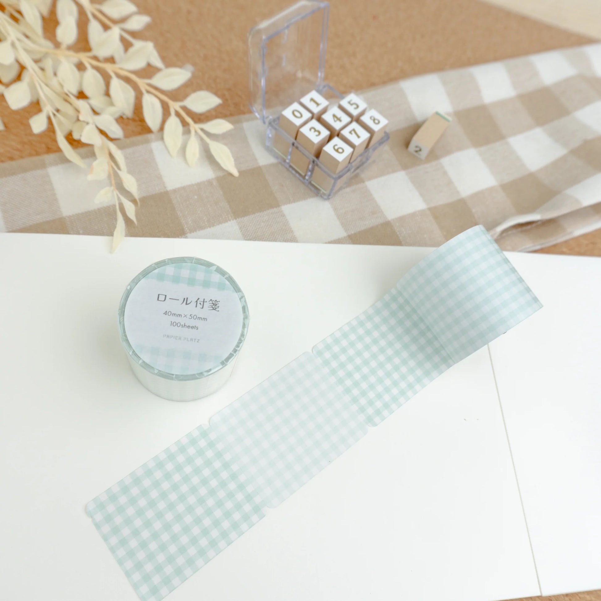 rouleau-stiky-notes-vert vue 2
