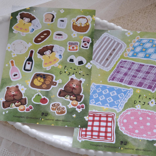 Planche de stickers – Picnic Daydream | Eileen Tai
