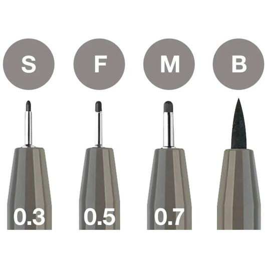 Feutres Pitt Artist Pen – Gris chaud IV – Set de 4 – Faber-Castell