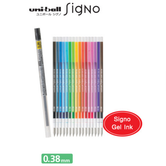 Recharge Gel 0,38 mm pour Stylo Style Fit - Uni-Ball - Coloris au choix