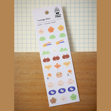Mini planche de stickers washi « Cottage Days » | Natamori
