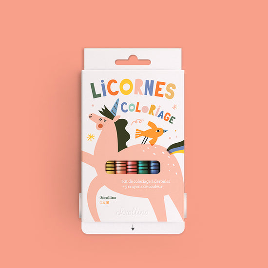 Coloriage Licornes Scrollino