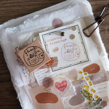 Tampon en bois – Thank You Bear | Eileen Tai Studio