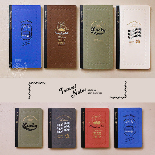Recharge Embossé Carnet de voyage – BenStore – Format et Coloris au choix