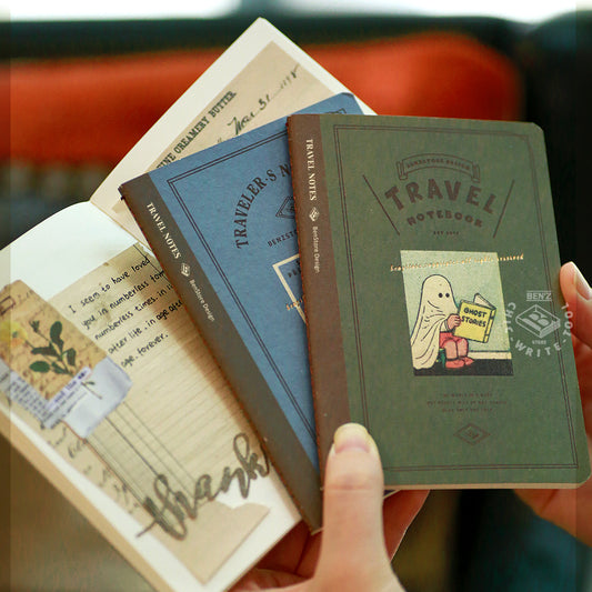 Recharge Rétro Carnet de voyage – BenStore – Format et Coloris au choix