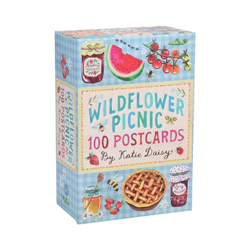 Coffret de 100 cartes postales – Wildflower Picnic - Katie Daisy