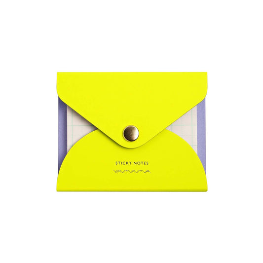 notes-adhesives-japonaises-papier-haut-de-gamme-fluo-jaune vue 1